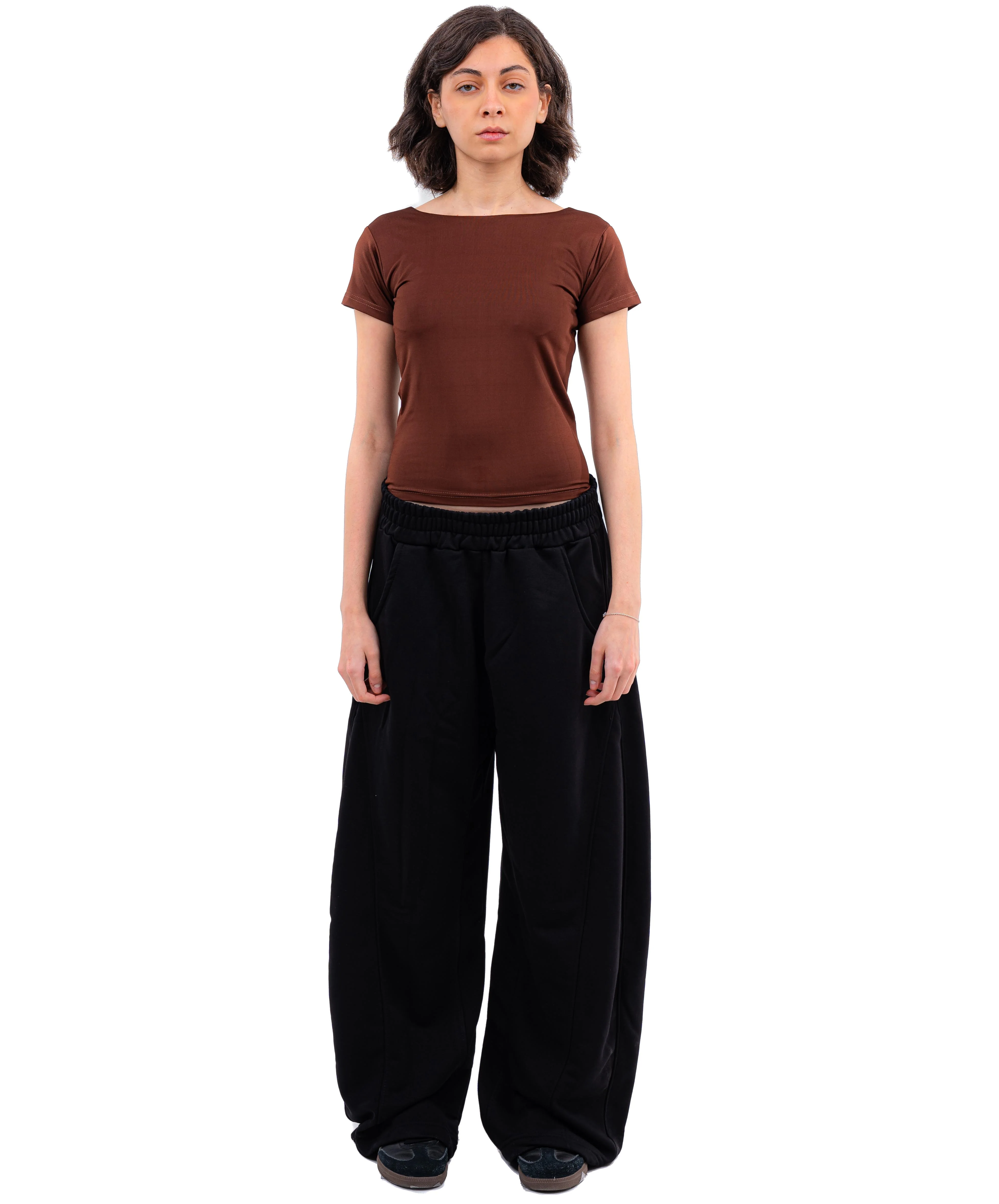 Initials Backless Short Sleeves Top - Image 42