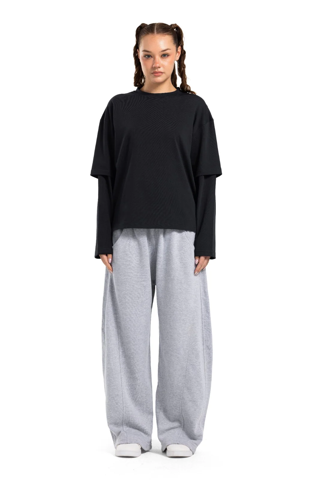 Initials Double Sleeve Boxy T-shirt - Image 17